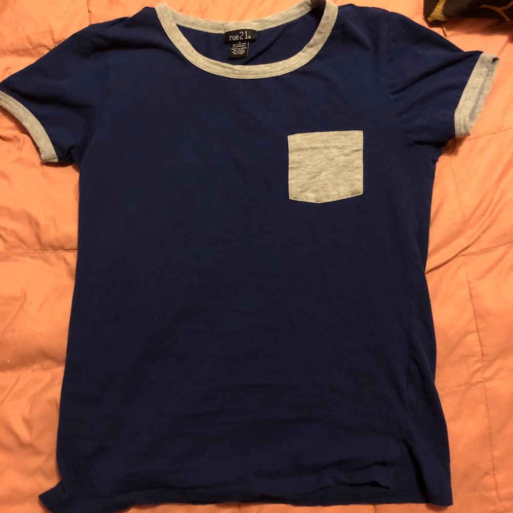 Blue and Grey Rue 21 shirt